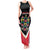 Personalized Poland Wycinanki Eagle Tank Maxi Dress Polish Traditional Floral Folk Pattern - Wonder Print Shop