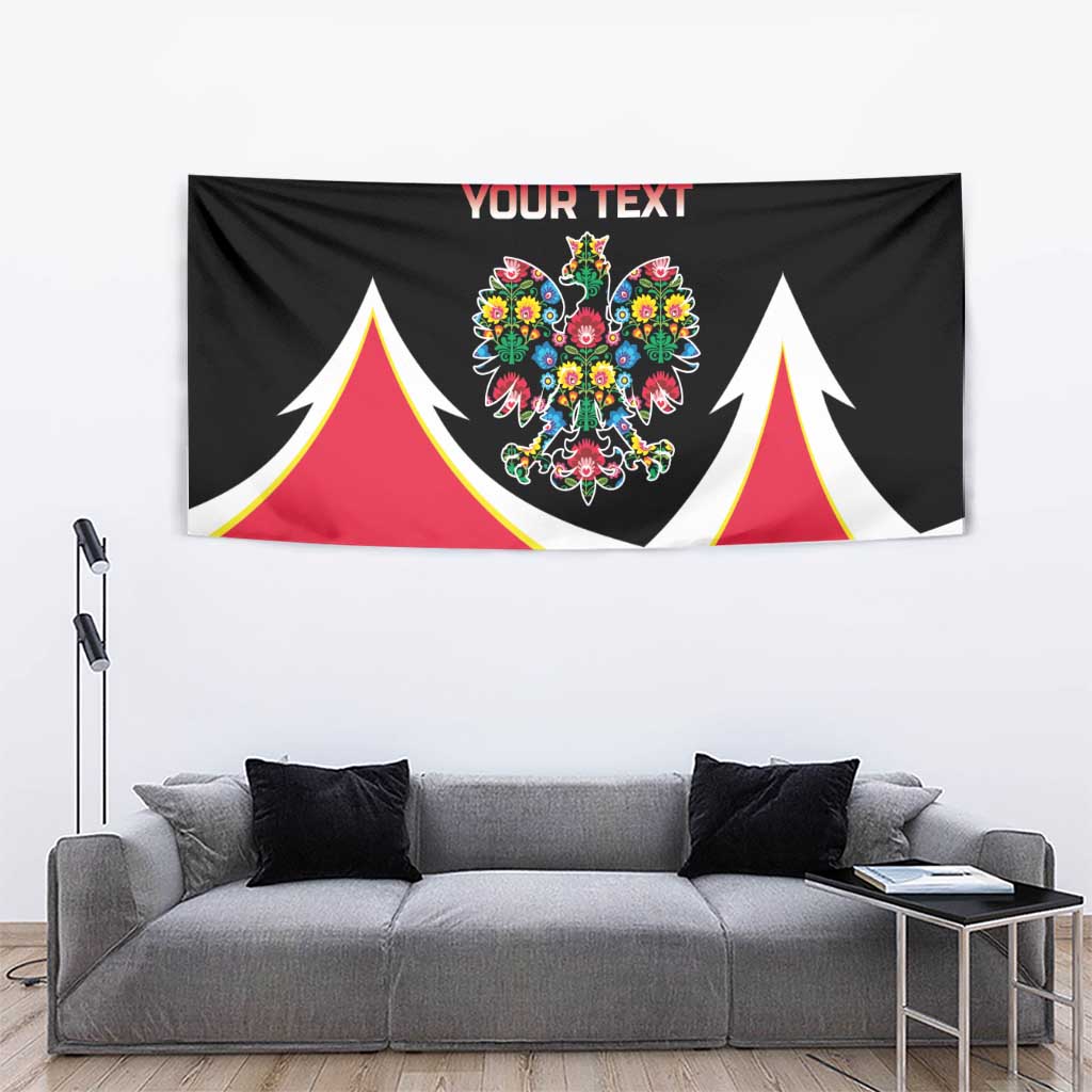 Personalized Poland Wycinanki Eagle Tapestry Polish Traditional Floral Folk Pattern - Wonder Print Shop