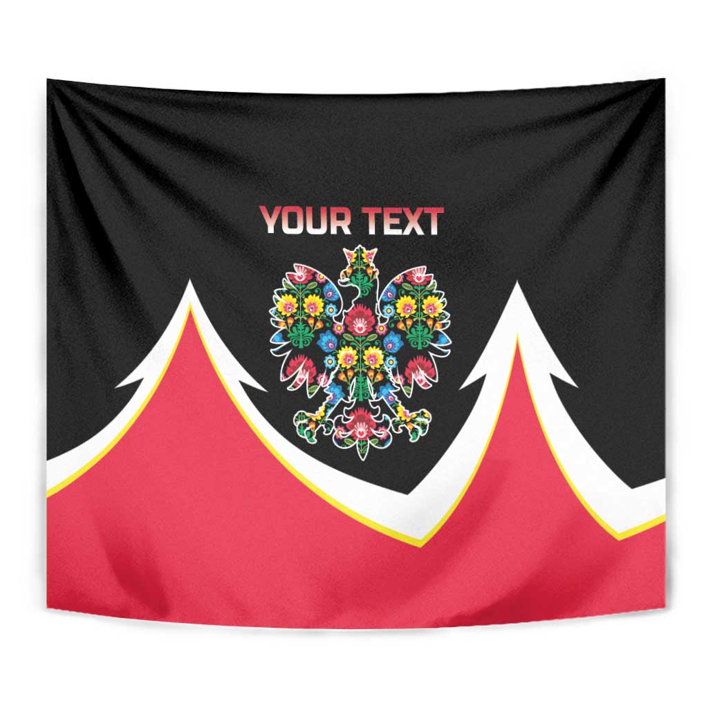 Personalized Poland Wycinanki Eagle Tapestry Polish Traditional Floral Folk Pattern - Wonder Print Shop