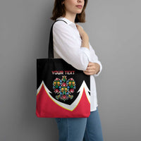Personalized Poland Wycinanki Eagle Tote Bag Polish Traditional Floral Folk Pattern - Wonder Print Shop
