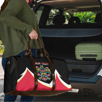 Personalized Poland Wycinanki Eagle Travel Bag Polish Traditional Floral Folk Pattern - Wonder Print Shop