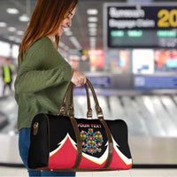 Personalized Poland Wycinanki Eagle Travel Bag Polish Traditional Floral Folk Pattern - Wonder Print Shop