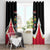 Personalized Poland Wycinanki Eagle Window Curtain Polish Traditional Floral Folk Pattern - Wonder Print Shop