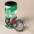 Wales Celtic Cross 4 in 1 Can Cooler Tumbler Cymru Am Byth Green Version - Wonder Print Shop