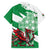 Wales Celtic Cross Family Matching Summer Maxi Dress and Hawaiian Shirt Cymru Am Byth Green Version - Wonder Print Shop