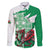 Wales Celtic Cross Family Matching Summer Maxi Dress and Hawaiian Shirt Cymru Am Byth Green Version - Wonder Print Shop