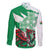 Wales Celtic Cross Family Matching Summer Maxi Dress and Hawaiian Shirt Cymru Am Byth Green Version - Wonder Print Shop