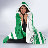Wales Celtic Cross Hooded Blanket Cymru Am Byth Green Version - Wonder Print Shop