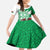 Wales Celtic Cross Kid Short Sleeve Dress Cymru Am Byth Green Version - Wonder Print Shop