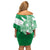 Wales Celtic Cross Off Shoulder Short Dress Cymru Am Byth Green Version - Wonder Print Shop