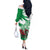 Wales Celtic Cross Off The Shoulder Long Sleeve Dress Cymru Am Byth Green Version - Wonder Print Shop