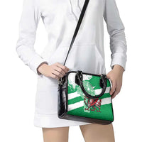 Wales Celtic Cross Shoulder Handbag Cymru Am Byth Green Version - Wonder Print Shop