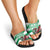 Wales Celtic Cross Slide Sandals Cymru Am Byth Green Version - Wonder Print Shop