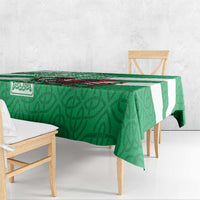 Wales Celtic Cross Tablecloth Cymru Am Byth Green Version - Wonder Print Shop