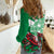 Wales Celtic Cross Women Casual Shirt Cymru Am Byth Green Version - Wonder Print Shop