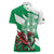 Wales Celtic Cross Women Polo Shirt Cymru Am Byth Green Version - Wonder Print Shop