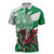 Wales Celtic Cross Zipper Polo Shirt Cymru Am Byth Green Version - Wonder Print Shop