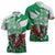 Wales Celtic Cross Zipper Polo Shirt Cymru Am Byth Green Version - Wonder Print Shop