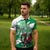 Wales Celtic Cross Zipper Polo Shirt Cymru Am Byth Green Version - Wonder Print Shop