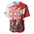 Wales Celtic Cross Baseball Jersey Cymru Am Byth Red Version - Wonder Print Shop
