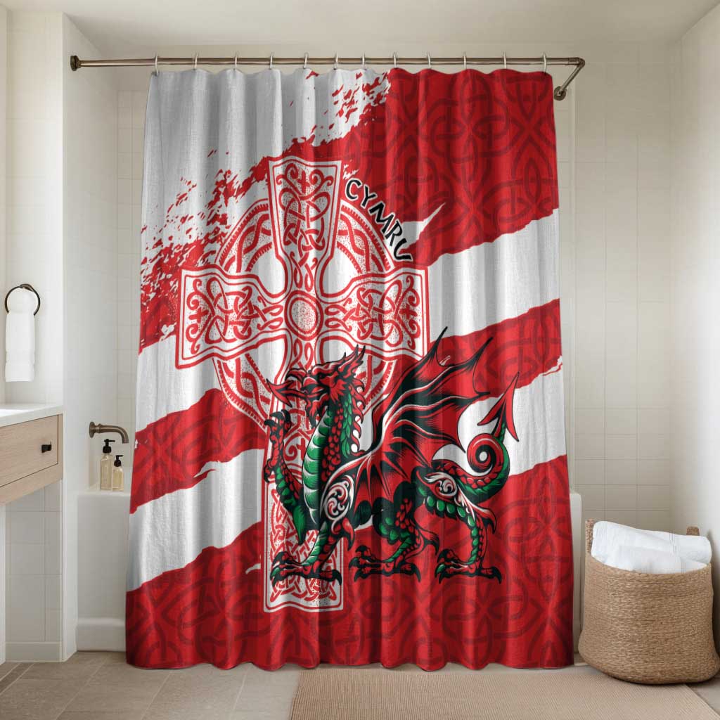 Wales Celtic Cross Bathroom Set Cymru Am Byth Red Version - Wonder Print Shop