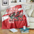 Wales Celtic Cross Blanket Cymru Am Byth Red Version - Wonder Print Shop