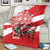 Wales Celtic Cross Blanket Cymru Am Byth Red Version - Wonder Print Shop