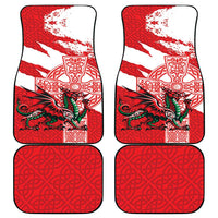 Wales Celtic Cross Car Mats Cymru Am Byth Red Version - Wonder Print Shop
