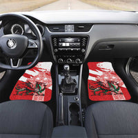 Wales Celtic Cross Car Mats Cymru Am Byth Red Version - Wonder Print Shop