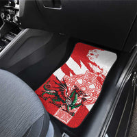 Wales Celtic Cross Car Mats Cymru Am Byth Red Version - Wonder Print Shop