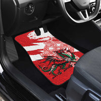 Wales Celtic Cross Car Mats Cymru Am Byth Red Version - Wonder Print Shop