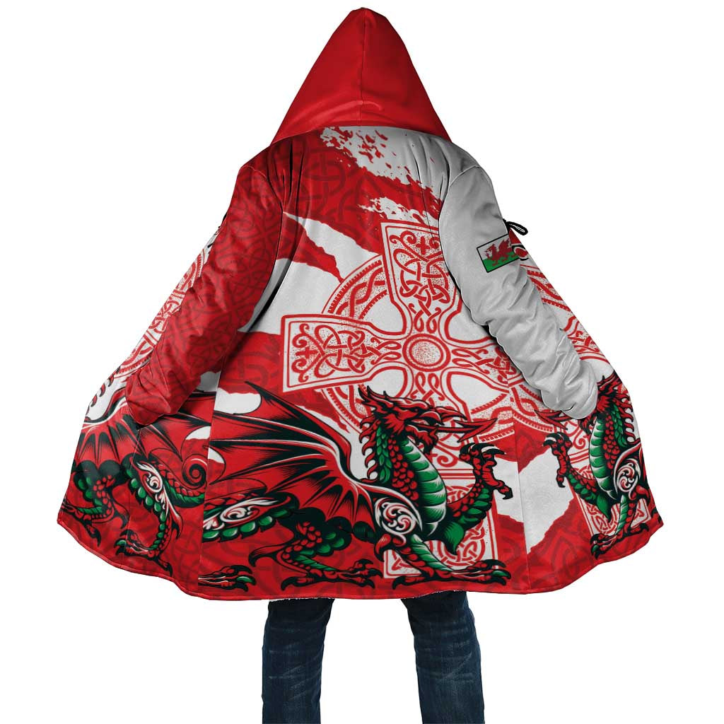 Wales Celtic Cross Cloak Cymru Am Byth Red Version - Wonder Print Shop