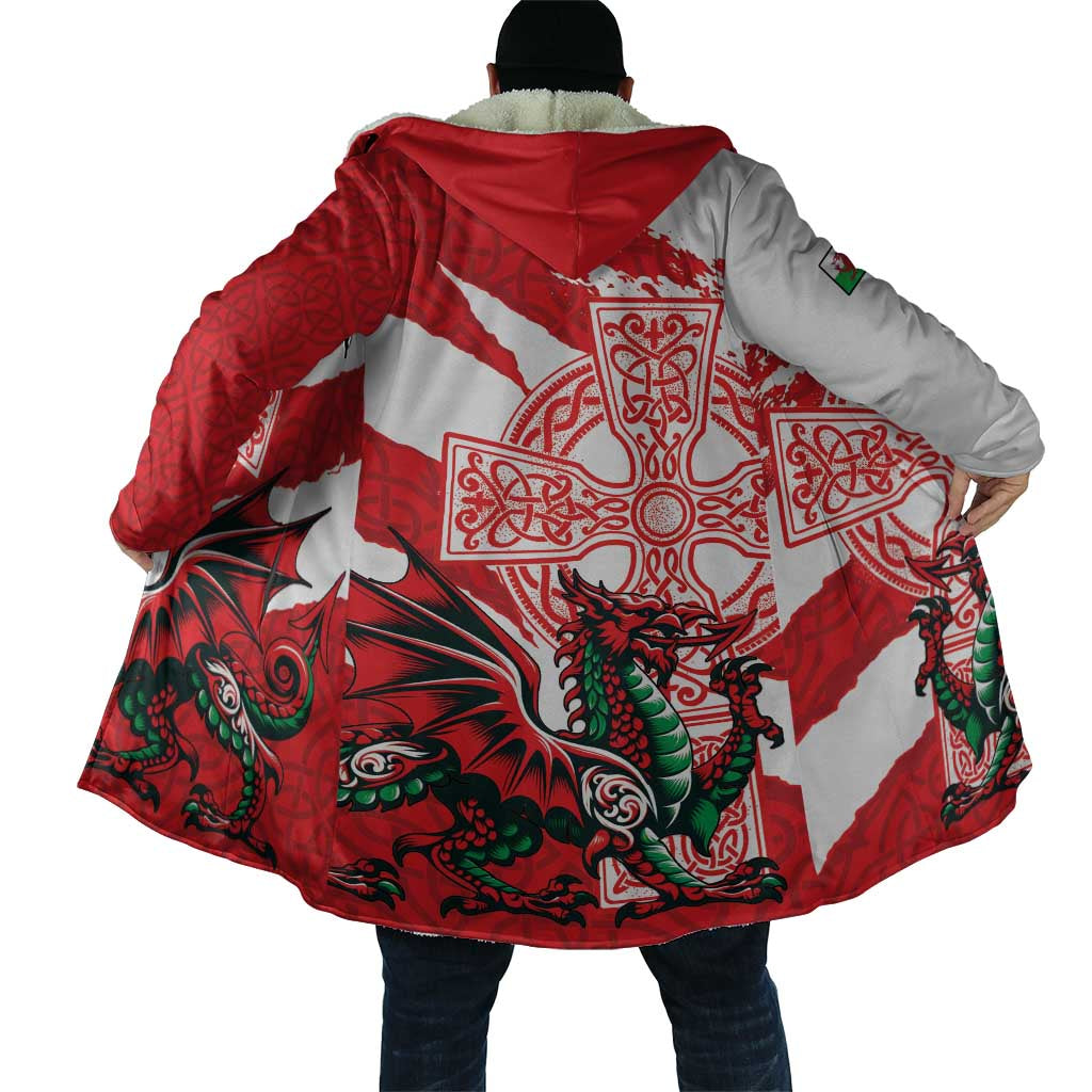 Wales Celtic Cross Cloak Cymru Am Byth Red Version - Wonder Print Shop