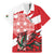 Wales Celtic Cross Family Matching Mermaid Dress and Hawaiian Shirt Cymru Am Byth Red Version - Wonder Print Shop