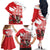 Wales Celtic Cross Family Matching Off The Shoulder Long Sleeve Dress and Hawaiian Shirt Cymru Am Byth Red Version - Wonder Print Shop