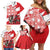 Wales Celtic Cross Family Matching Off Shoulder Short Dress and Hawaiian Shirt Cymru Am Byth Red Version - Wonder Print Shop