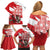 Wales Celtic Cross Family Matching Off Shoulder Short Dress and Hawaiian Shirt Cymru Am Byth Red Version - Wonder Print Shop