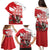 Wales Celtic Cross Family Matching Puletasi and Hawaiian Shirt Cymru Am Byth Red Version - Wonder Print Shop