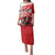 Wales Celtic Cross Family Matching Puletasi and Hawaiian Shirt Cymru Am Byth Red Version - Wonder Print Shop