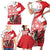 Wales Celtic Cross Family Matching Short Sleeve Bodycon Dress and Hawaiian Shirt Cymru Am Byth Red Version - Wonder Print Shop