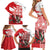 Wales Celtic Cross Family Matching Short Sleeve Bodycon Dress and Hawaiian Shirt Cymru Am Byth Red Version - Wonder Print Shop
