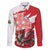 Wales Celtic Cross Family Matching Short Sleeve Bodycon Dress and Hawaiian Shirt Cymru Am Byth Red Version - Wonder Print Shop