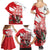 Wales Celtic Cross Family Matching Summer Maxi Dress and Hawaiian Shirt Cymru Am Byth Red Version - Wonder Print Shop