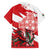 Wales Celtic Cross Family Matching Summer Maxi Dress and Hawaiian Shirt Cymru Am Byth Red Version - Wonder Print Shop