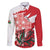 Wales Celtic Cross Family Matching Summer Maxi Dress and Hawaiian Shirt Cymru Am Byth Red Version - Wonder Print Shop