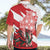 Wales Celtic Cross Hawaiian Shirt Cymru Am Byth Red Version - Wonder Print Shop