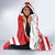 Wales Celtic Cross Hooded Blanket Cymru Am Byth Red Version - Wonder Print Shop