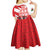 Wales Celtic Cross Kid Short Sleeve Dress Cymru Am Byth Red Version - Wonder Print Shop