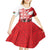 Wales Celtic Cross Kid Short Sleeve Dress Cymru Am Byth Red Version - Wonder Print Shop