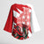 Wales Celtic Cross Kimono Sleeve Blouse Cymru Am Byth Red Version - Wonder Print Shop